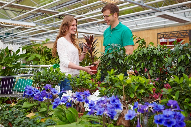 Bildunterschrift: Im gärtnerischen Fachhandel sind Pflanzen-Experten mit be-sonderen Fähigkeiten im Bereich Verkaufen und Beraten gefragt. (Bildnachweis: GMH/BVE)